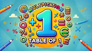 🧮 Learn Multiplication Table of 1  Easy Math for Kids and Beginners  PHOENIX English Hub [upl. by Eyssej]