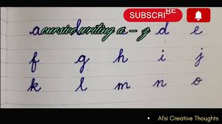 How to write✍ English cursive small letters  cursive Writing az cursive handwriting practice [upl. by Ditter]