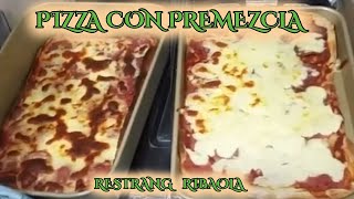 Como hacer PIZZA con PREMEZCLA para HORNO casera Pepperoni Salami cocina nutrición alimentación [upl. by Corron]