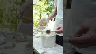 How to glaze a teapot How to use Shino glazes [upl. by Flip450]