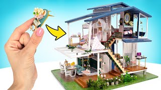 How To Build Luxurious TwoStory Villa  Dollhouse Kit [upl. by Sabir]