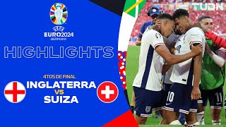 HIGHLIGHTS  Inglaterra vs Suiza  UEFA EURO 2024  4tos  TUDN [upl. by Nadabas163]