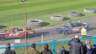 Cowdenbeath racewall bangers parade lap 27th April 2024 [upl. by Ayanal]