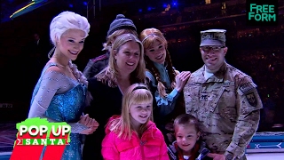 Pop Up Santa amp Disney on Ice Military Family Reunion Watch 25 Days of Christmas  Freeform [upl. by Zolnay518]