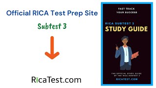 RICA Subtest 3 Study Guide [upl. by Aned]