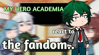 MHA react to their Fandom  Gacha club  Bnha [upl. by Ateinotna817]