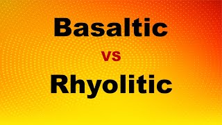 Basaltic VS Rhyolitic Magma [upl. by Ellinej]