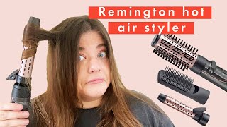 This Remington Hot Air Styler Gives You A Bouncy Blow Dry  Tutorial amp Review [upl. by Sorenson829]