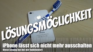 iPhone lässt sich nicht abschalten  LÖSUNGSMÖGLICHKEIT iPhone 4 amp 4s [upl. by Nhguavad]