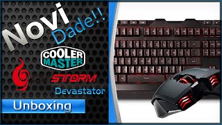 Unboxing  Teclado e Mouse CM Storm Devastator Gaming LED Vermelho [upl. by Halyak]