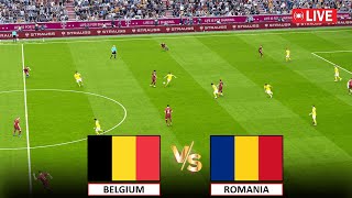 🔴LIVE  BELGIUM vs ROMANIA I I Efootball Pes 2021 GAMEPLAY [upl. by Rednaskela663]