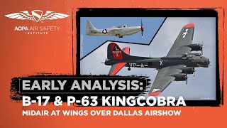 Early Analysis Wings Over Dallas Midair Collision WWII Airshow November 12 2022 [upl. by Guadalupe]