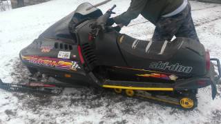 1997 SkiDoo Mach Z 800 Triple Cold Start [upl. by Zeralda]