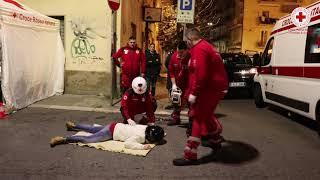 Simulazione di primo soccorso  Croce Rossa Italiana Comitato di Crotone [upl. by Ajiat]