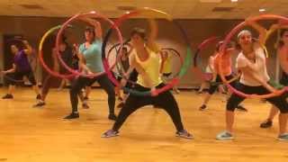 quotJUMPquot Rihanna  Dance Fitness Workout w Weighted Hula Hoops Valeo Club [upl. by Mita]