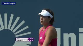 2014 New Haven Open R2 Peng Shuai vs Garbiñe Muguruza [upl. by Penman]