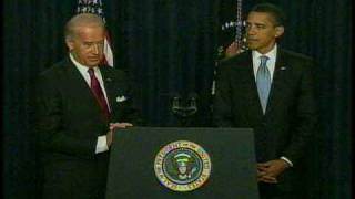 Biden takes jab at Chief Justice Roberts for flubbing oath [upl. by Naillimxam]