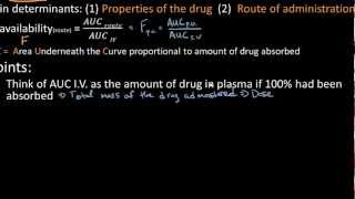 Drug Bioavailability Overview  Pharmacology Lect 3 [upl. by Nommad790]