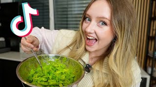 Ich teste TIKTOK REZEPTE die ich schon immer kochen wollte [upl. by Studnia]