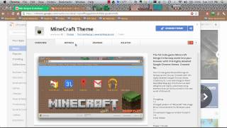 Minecraft Google Chrome Theme by IamKeyLay Mac Windows Linux HD [upl. by Xaviera517]