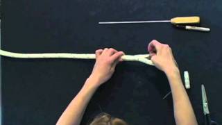 Part 2 How to Make Horse Lead Rope or Marine Spliced Loop  Class 1 Double Braid Eye Splice [upl. by Erminia]