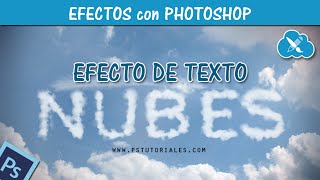 Texto de Nubes  Photoshop Tutorial [upl. by Dorcy708]