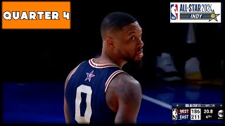 2024 NBA AllStar Game  East vs West  Fourth Quarter Full Highlights [upl. by Iret]