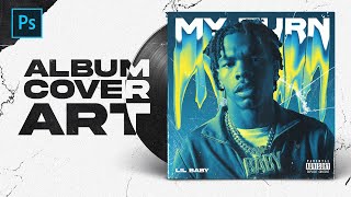 Album Cover Art Photoshop FREE PSD  Tutorial by EdwardDZN [upl. by Eelyram]