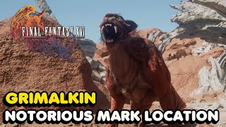 Final Fantasy 16  Grimalkin Notorious Mark Location Rank C Hunt [upl. by Drusy]