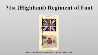 71st Highland Regiment of Foot [upl. by Kliman]