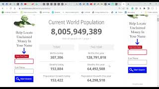 World Population Clock 8 Billion People LIVE 2022 Worldometer Google Chrome 2022 12 17 [upl. by Elita514]