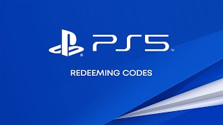 Redeeming Codes on PS5 Consoles [upl. by Anahsal509]