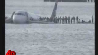 Raw Video NY Plane Crash Caught on Tape [upl. by Savage]