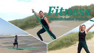 Bovenlichaam trainen  Schouders armen rugspieren met elastiek  Fitness oefeningen met Vera De [upl. by Lhok]