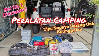 TIPS PERSIAPAN PERALATAN CAMPING VERSI HPY FAMILY  SET UP 1 TENDA ATAS MOBIL [upl. by Oinotnanauj]