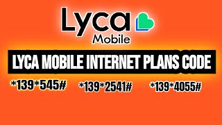 Lycamobile All internet data Plans code  lycamobile internet Packages [upl. by Farny95]