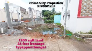 Residential Land Sale in Paraniputhur Iyyappanthangal Chennai 🆔1351 landsale landforsale land [upl. by Nelo274]