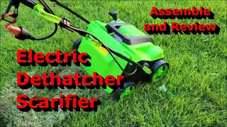 MZK 2in1 Electric Dethatcher and Scarifier  Full Review [upl. by Ennazzus]