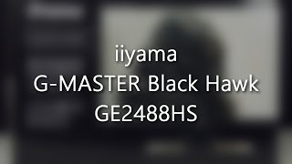 Monitor iiyama GMASTER Black Hawk GE2488HS  unboxing [upl. by Gwyneth]