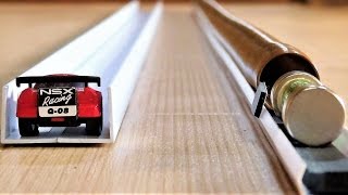 Very Fast Mechanical Mini Car vs Simplest Electromagnetic Train [upl. by Eleonora]