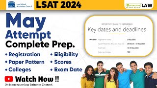 LSAT 2024 May Attempt  Complete Preparation  Imp Dates  Eligibility  Paper Pattern  Colleges [upl. by Jacklyn198]