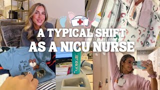 VLOG Walking you through my shift in the NICUWhat its like to be a NICU nurseNICU nurse routine [upl. by Ellinehc]