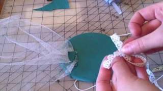 Fascinator Hat DIY EASY How to  Whitney Sews [upl. by Nairdad800]