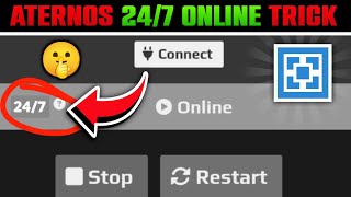 How To Make Aternos Server 247 Online  😮  100 Working New Trick [upl. by Crifasi]