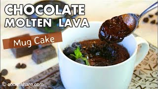 10 Minute Chocolate Lava Cake in a Mug [upl. by Lerraj]