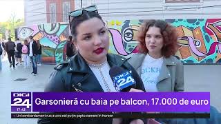 Cu cât se vinde o garsonieră de 8 metri pătrați din București cu baia pe balcon [upl. by Parhe]