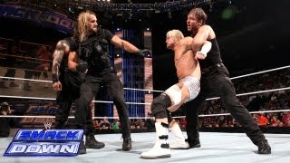 The Shield compete in an 11on3 Handicap Gauntlet Match SmackDown Sept 20 2013 [upl. by Hanzelin583]