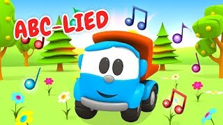 Kinderlieder auf Deutsch  ABC Lied  Cartoon mit Leo dem Lastwagen [upl. by Karolyn]