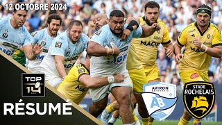 TOP 14  Résumé partie complète Aviron Bayonnais vs Stade Rochelais  J6  Saison 20242025 [upl. by Aniad]