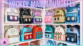 Mickey Mouse Main Attraction Loungefly Full ShopDisney Collection Review 2022 WDW50 Disney Parks 🏰 [upl. by Udella]